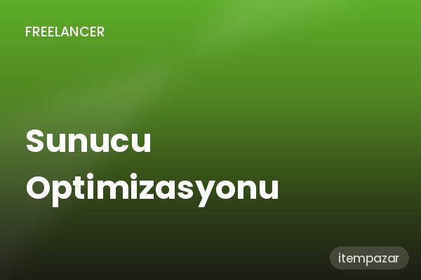 Sunucu Optimizasyonu Acil Teslim | Anında Teslimat