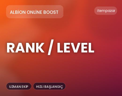 Albion Online Boost Rank / Level | Uygun Fiyat Fırsatı