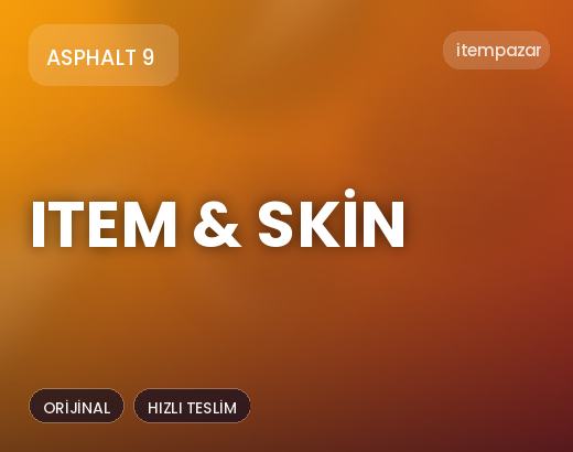 Asphalt 9 Item & Skin | Uygun Fiyat Fırsatı