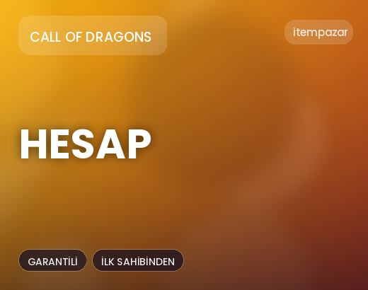 Call of Dragons Hesap | 7/24 Destekli Satış