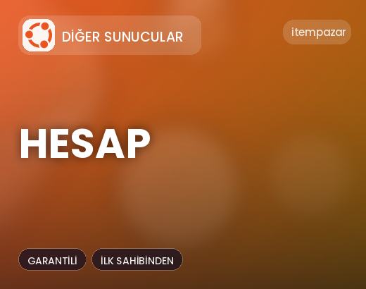 Diğer Sunucular Hesap | Hızlı ve Güvenli Teslim