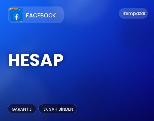 Facebook Hesap | Hızlı ve Güvenli Teslim