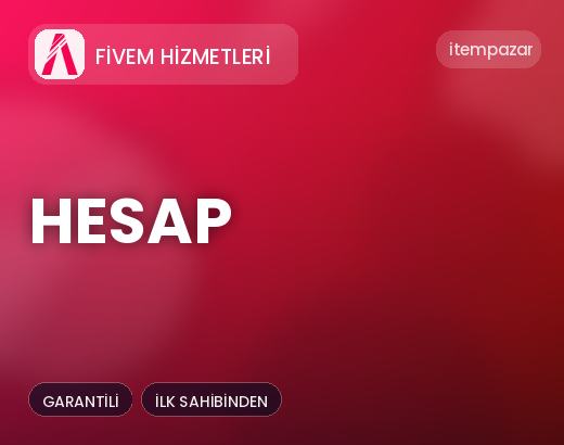 Fivem Hizmetleri Hesap | Anında Teslimat