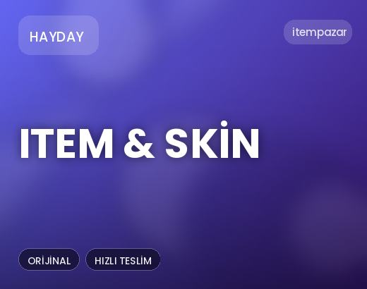 Hayday Item & Skin | Garantili Teslimat