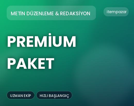 Metin Düzenleme & Redaksiyon Premium Paket | Hızlı ve Güvenli Teslim