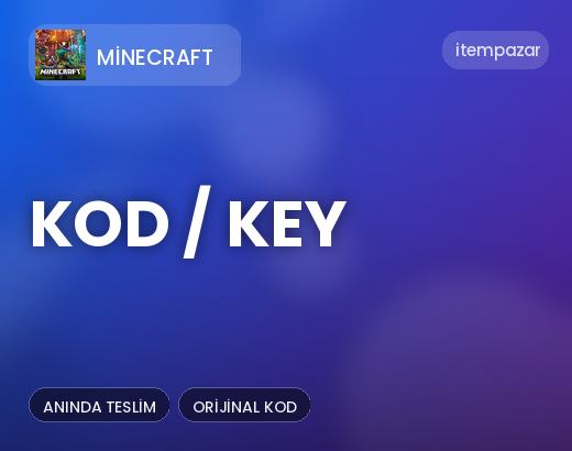 Minecraft Kod / Key | Anında Teslimat