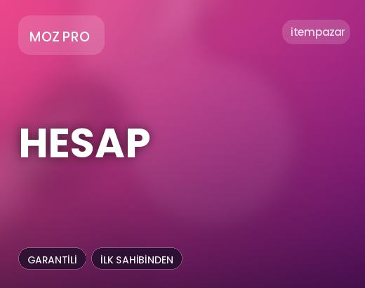Moz Pro Hesap | Hızlı ve Güvenli Teslim