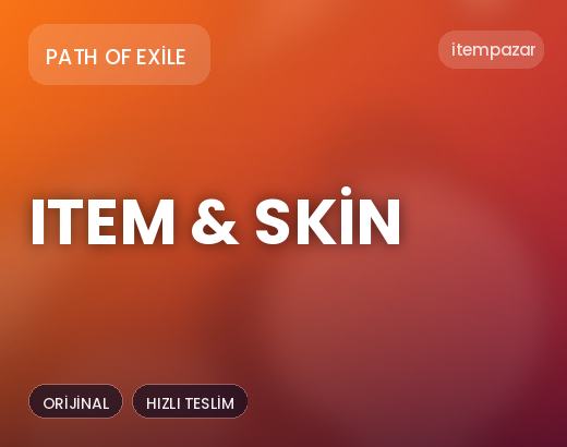 Path of Exile Item & Skin | 7/24 Destekli Satış
