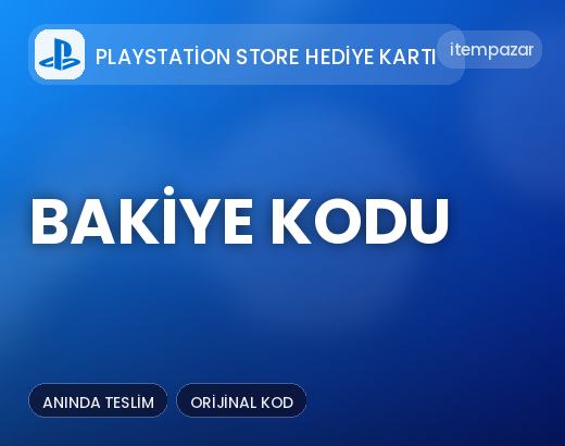PlayStation Store Hediye Kartı Bakiye Kodu | Anında Teslimat