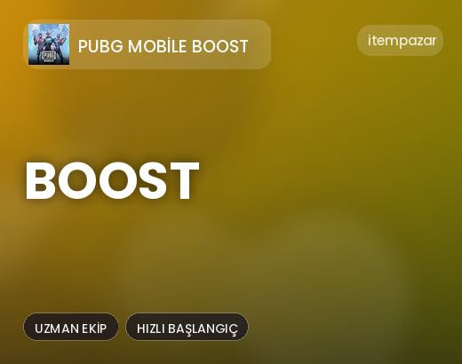 PUBG Mobile Boost Boost | Anında Teslimat