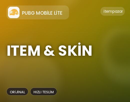PUBG Mobile Lite Item & Skin | Uygun Fiyat Fırsatı