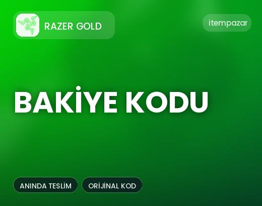 Razer Gold Bakiye Kodu | Garantili Teslimat