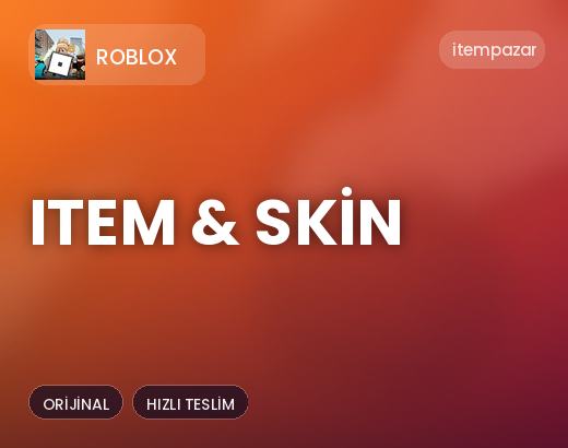 Roblox Item & Skin | Uygun Fiyat Fırsatı