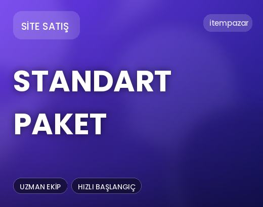 Site Satış Standart Paket | Hızlı ve Güvenli Teslim