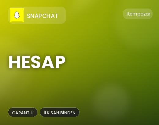 Snapchat Hesap | Anında Teslimat