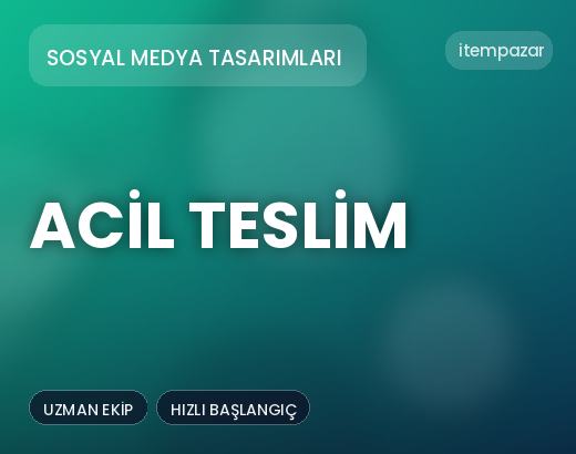 Sosyal Medya Tasarımları Acil Teslim | Uygun Fiyat Fırsatı