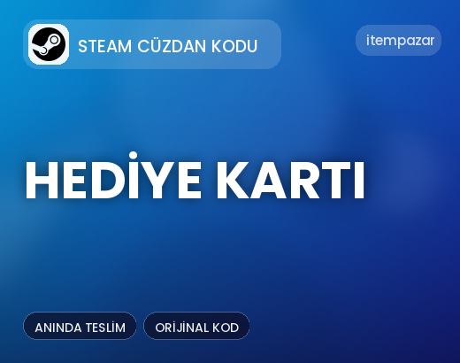 Steam Cüzdan Kodu Hediye Kartı | 7/24 Destekli Satış
