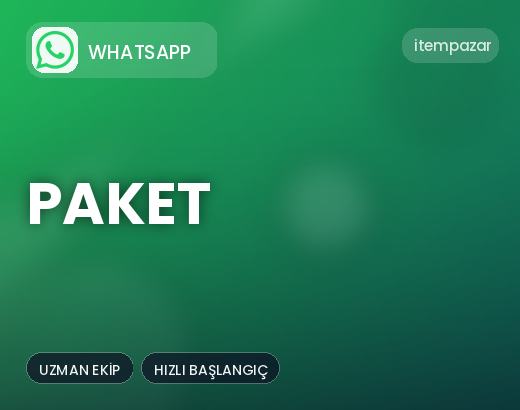 WhatsApp Paket | Hızlı ve Güvenli Teslim
