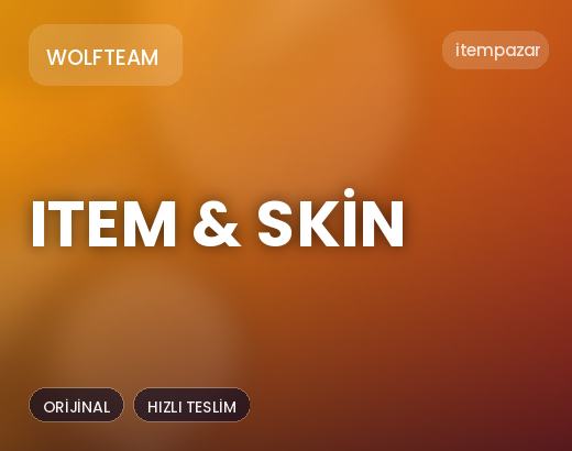 Wolfteam Item & Skin | Garantili Teslimat