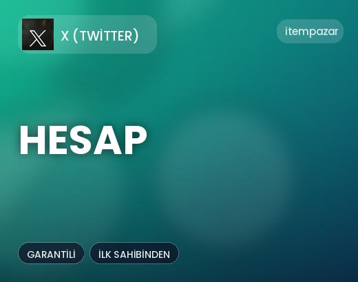 X (Twitter) Hesap | Uygun Fiyat Fırsatı