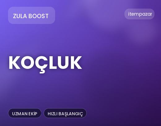 Zula Boost Koçluk | 7/24 Destekli Satış