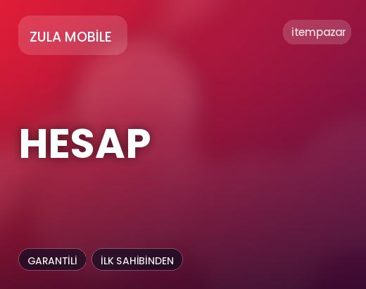 Zula Mobile Hesap | Hızlı ve Güvenli Teslim